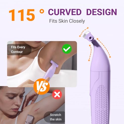 Unimiko Women's 3-in-1 Waterproof Bikini Trimmer & Shaver with Ceramic Blades