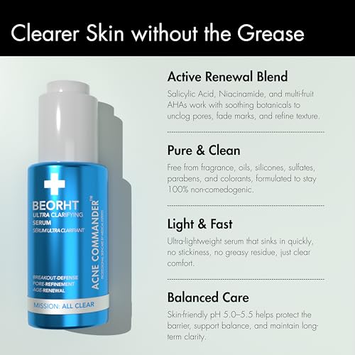 Ultra Clarifying Age-Renewing Serum ? Helps Reduce the Appearance of Blemishes & Marks ? Face Serum for Blemish-Prone Skin ? 1 fl oz