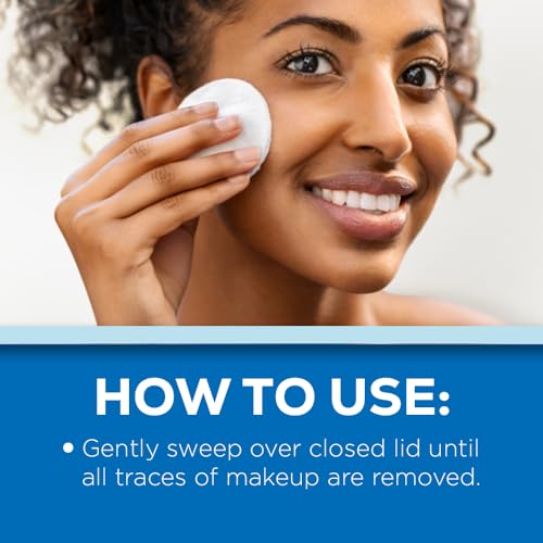 Andrea Quick Eye Makeup Remover Pads - Waterproof & Sensitive Skin, 90 Count (Pack of 6)
