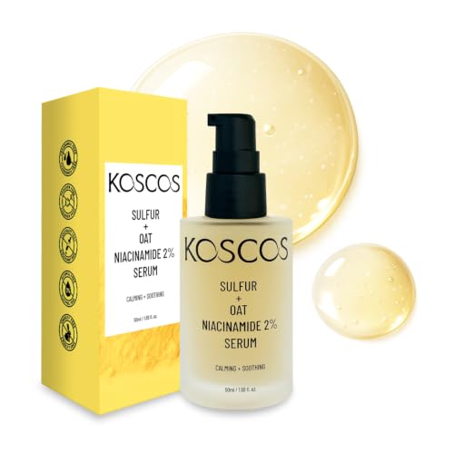 Sulfur Oat Serum with 2% Niacinamide for Oil Control & Sensitive Skin - 1.69 Fl Oz