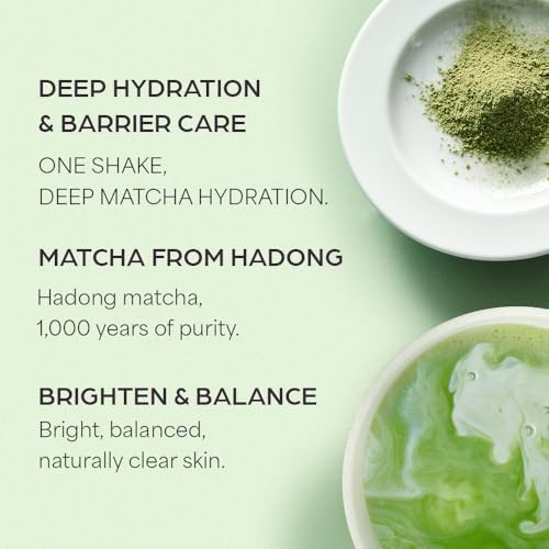 House of Hur Phyto Brew Matcha Ampoule ? Lightweight Hydrating Face Ampoule ? Hadong Matcha + EGCG, Fast-Absorbing, Non-Sticky Dewy Glow ? Korean Skincare ? 1.69 fl oz (50 ml)