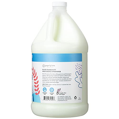 Ginger Lily Farms Island Tranquility Body Wash Shampoo Conditioner Bundle 1 Gallon