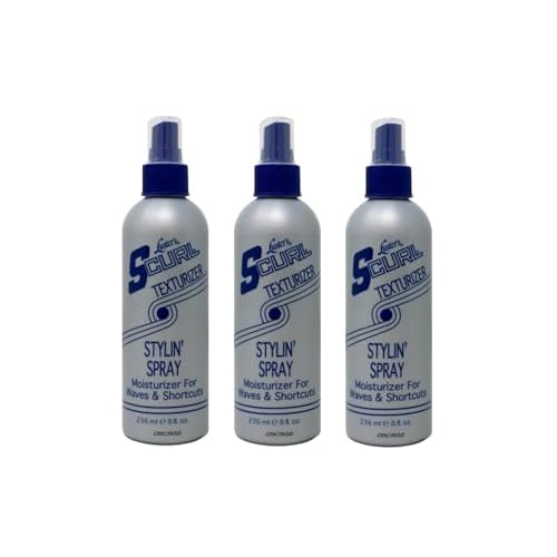 Lusters S-Curl Texturizing 8 Ounce Styling Spray Pump (235ml) (3 Pack)