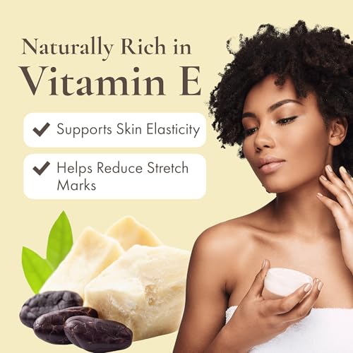 Pure Organic Cocoa Butter 16oz for Lotion, Lip Balm, Body Cream - Vegan, Non-GMO
