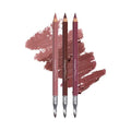 Vegan Lip Liner Pencil Trio - Muted Mauve, Buff & Root - Hydrating & Anti-Aging
