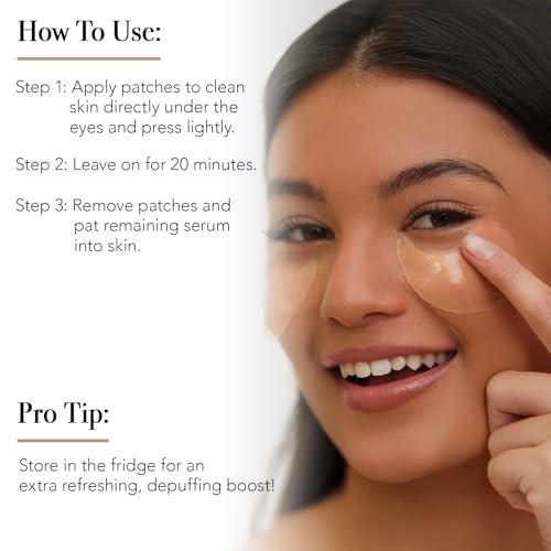 Hydrating Under Eye Patches with Hyaluronic Acid and Cucumber Extract – 16 Pairs