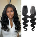 2x6 HD Lace Closure Body Wave Human Hair 12 Inch Natural Color - Brazilian Virgin, Middle Part, Baby Hair, Transparent HD Lace, Variation of THIS listing