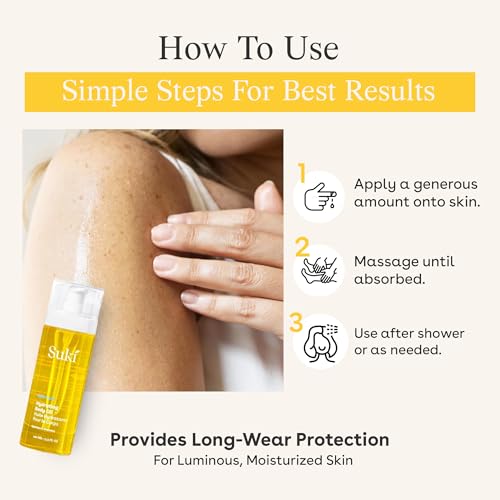 Hydrating Body Oil - Natural Vegan Nut-Free Moisturizer, 4 Ounces