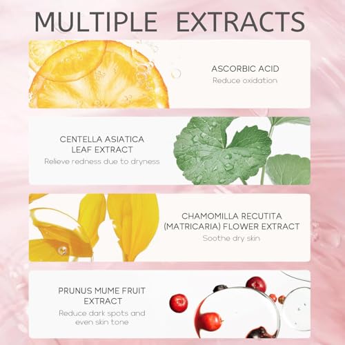 Evolvique Sakura Teen Skincare Set - Hydrating 11-Piece Gift Kit with Bunny Headband - Travel Size