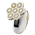 Electric Razors for Women, Wet/Dry 7D Rechargeable Rotary Shaver for Legs, Water Resistant Grooming Kit - Electric Razors for Women, Facial Hair Removal, Bikini Trimmer, Lips - Gentle Hair Remo-Gold