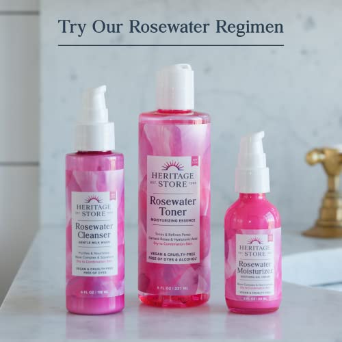 Heritage Store Rosewater Face Moisturizer 2 fl oz - Hydrating Natural Skin Care