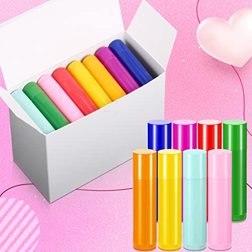 Patelai 128 Pcs 5ml Empty Lip Balm Tubes - Refillable Lip Gloss Containers