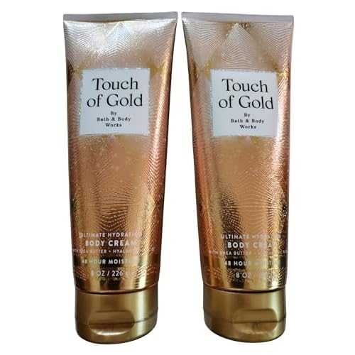 Bath & Body Works Touch of Gold Ultimate Hydration Body Cream 8 Ounces Pack of 2