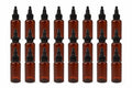 Natural Farms 2oz BPA-Free Amber Refillable Boston Bottles for Essential Oils & Beauty Products, 24 Pack