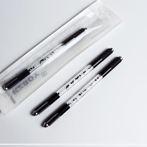 Microblading Handles Set with Double Black Sides - 10PCS Professional Cosmetic Tool