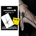 INKARTLINK Semi-Permanent Tattoo Stickers, Creative Halloween Party Dark-Themed Temporary Tattoos for Men, Exquisite and Realistic Design, Cruelty-Free, Non-Reflective, Waterproof (Spider 2)