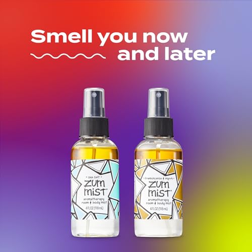 Indigo Wild Zum Mist Frankincense & Myrrh and Sea Salt Body & Room Spray 4oz (Pack of 2)