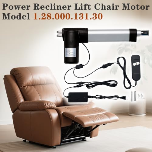 Uetmulik Power Recliner Motor Actuator Kit 1.28.000.131.30 Replacement for Lift Chairs