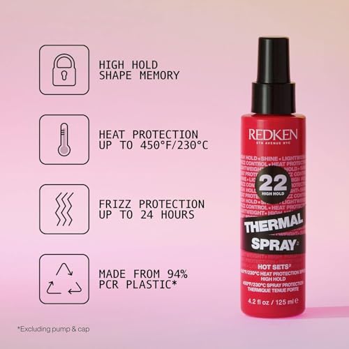 Redken Thermal Spray 22 High Hold Heat Protectant Spray for Hair