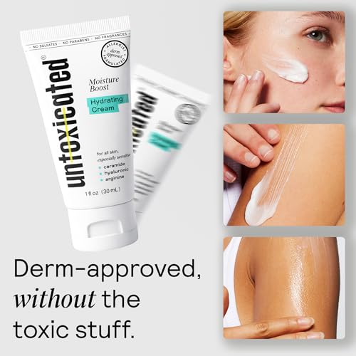 Untoxicated Sensitive Skin Moisturizer 1oz Travel Size Pack of 5 - Barrier Repair Cream