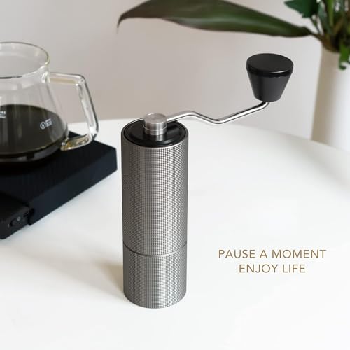 TIMEMORE C2 Gray Manual Coffee Grinder 25g Capacity with Stainless Steel Burrs