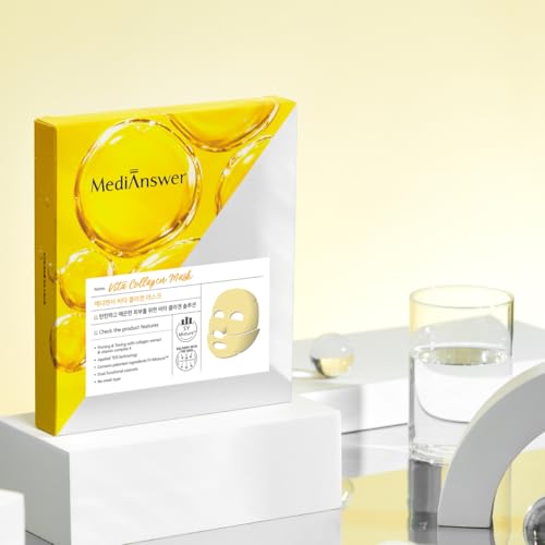 Vita Collagen Mask 83% Pure French Collagen, Korean Beauty Brightening, Firming, Glass Skin Mask (5 pcs)