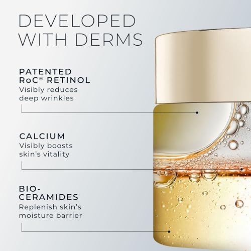 RoC Deep Wrinkle Rich Cream 1.7 Fl Oz Anti-Aging Firming Moisturizer - Fragrance-Free