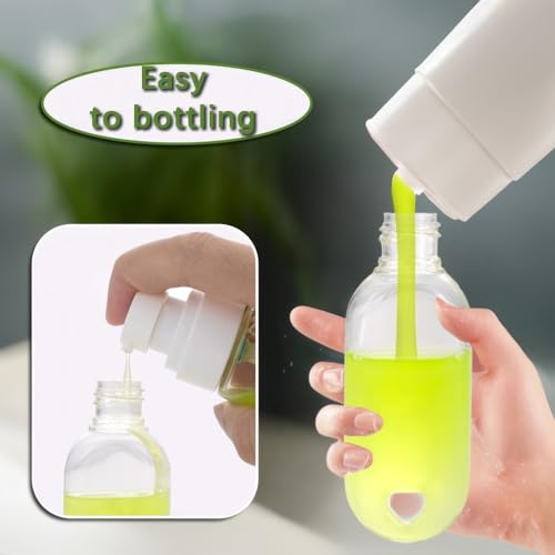 50PCS Travel Refillable Clear Plastic Keychain Bottles - Leakproof 50ml/1.7oz