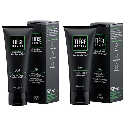 Men's Face Moisturizer Set - AM & PM Sensitive Skin Hydrating & Anti-Aging
