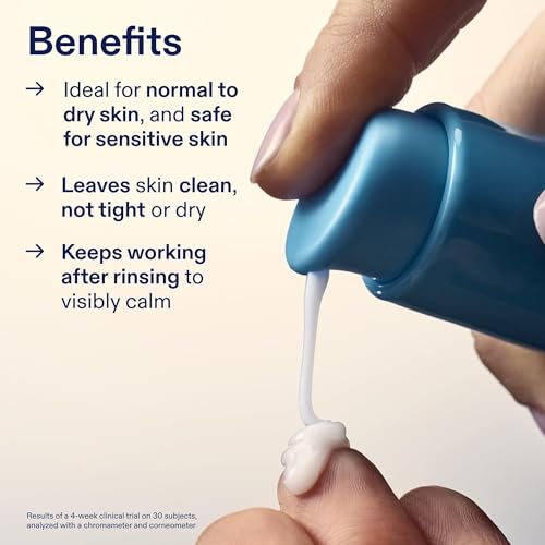 Foaming Oil Facial Cleanser for Sensitive Skin - Hydrating & Fragrance-Free 6 oz