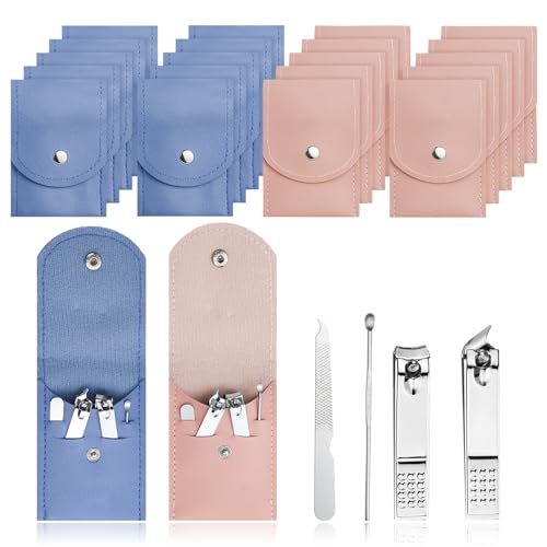 30 Sets Nail Clipper Set Bulk - 4 in 1 Stainless Steel Adult Manicure Kit - Variation of THIS listing: Set / 30.0