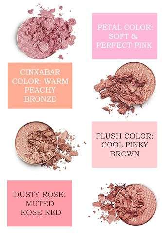 Mom's Secret Natural Pressed Blush Dusty Rose - Organic, Vegan, Cruelty-Free, 0.18 oz
