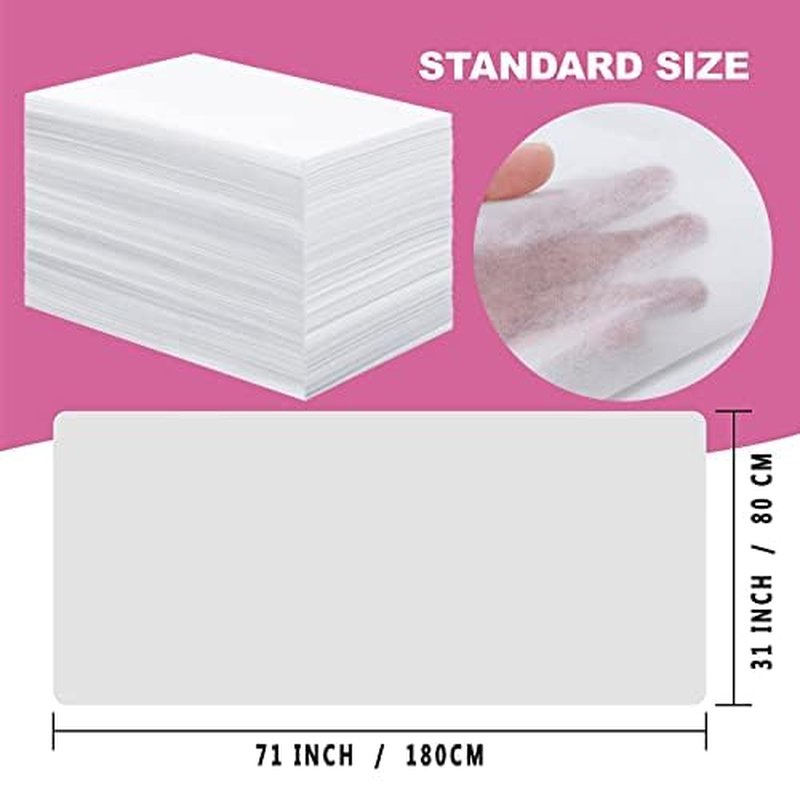 200 Pcs Disposable Bed Sheets 31" x 71" Massage Table Sheets Non Woven Fabric SPA Bed Cover Breathable for Massage Beauty Tattoos