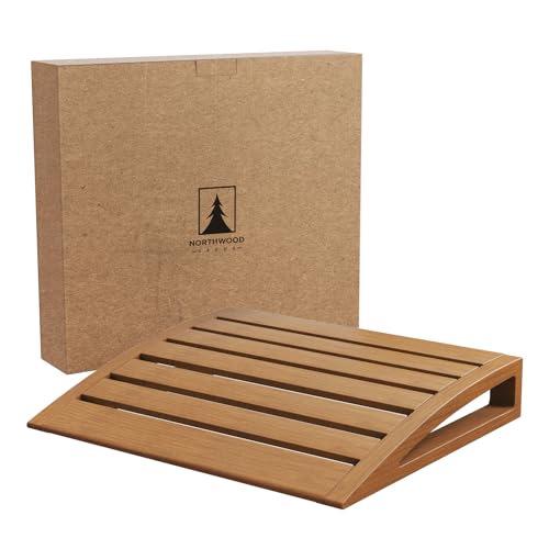 Northwood Sauna Headrest - Handmade Canadian Red Cedar Wood - 1 Pack Ergonomic Neck Support Pillow