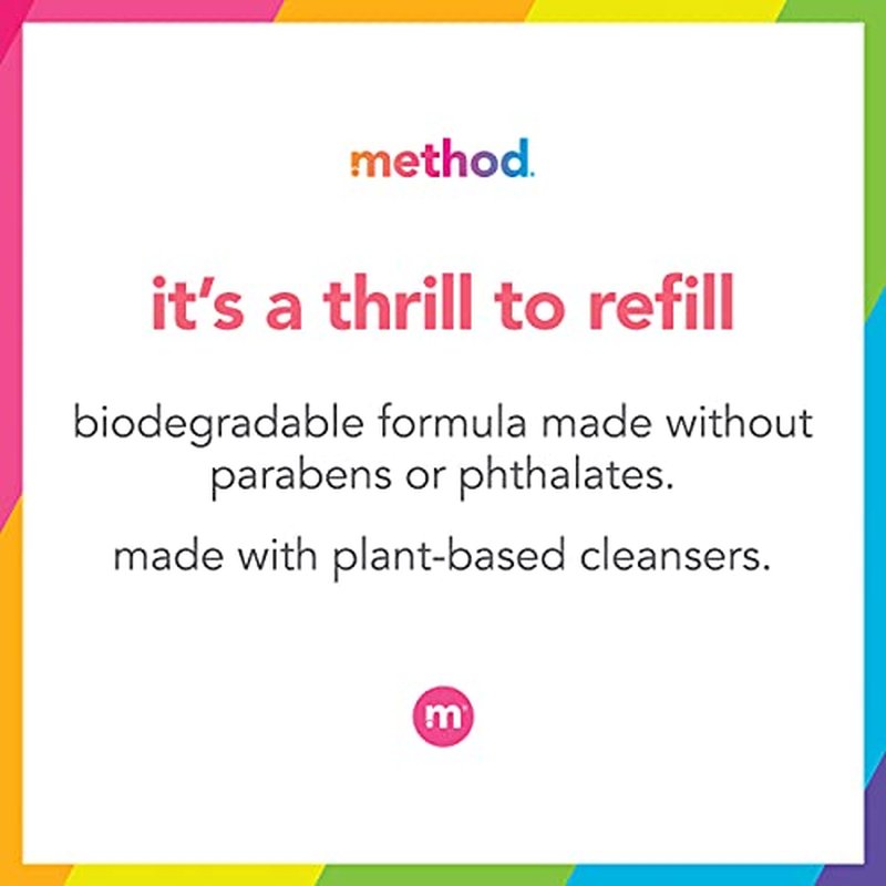 Method Gel Hand Soap Refill, Vetiver + Amber, Biodegradable Formula, 34 Fl Oz (Pack of 2)