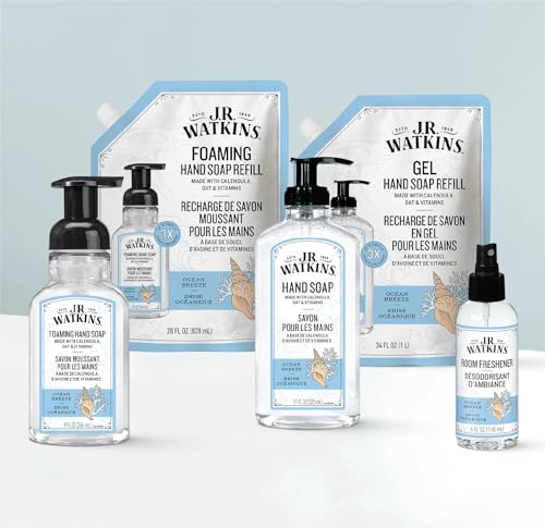 J.R. Watkins Moisturizing Gel Hand Soap Refill Ocean Breeze 34 fl oz Pack of 2