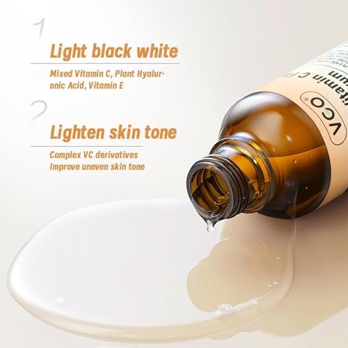 VGO Snail Mucin & Vitamin C Skincare Set 3.78 oz Hydrating Moisturizer & Serum