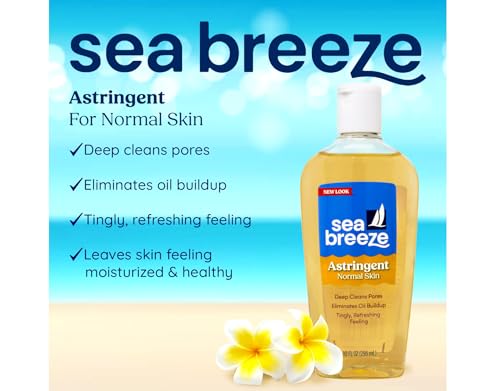 Sea Breeze Original Formula Astringent - 10 oz Pack of 6 for Clear, Refreshed Skin