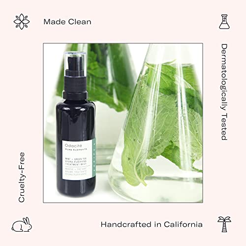Odacit? Anti Aging Face Serum - Mint & Green Tea Hydra-Purifying Mist Glow Recipe, Acne & Pimple Prone Skin, Clearing Face Mist for Hydration, Blemishes, Clogged Pores, Tired Complexion - 1.69 fl. oz