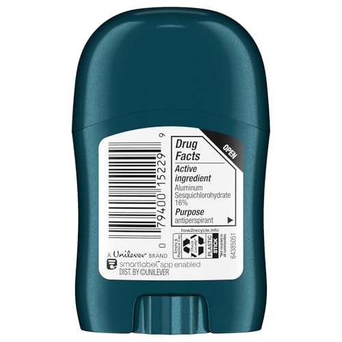 Travel Size Deodorant Men 24-Pack - Cool Rush 72H Body Heat Activated Antiperspirant