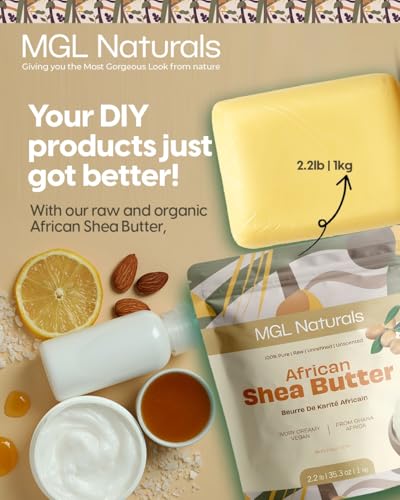 Raw African Shea Butter - 35.3 oz Unrefined Natural Moisturizer for Skin & Hair - Sourced from Ghana