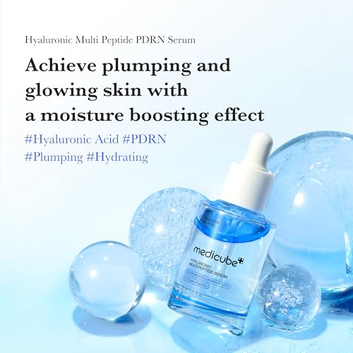 medicube Hyaluronic Moisture Boosting Duo: Hyaluronic Acid Capsule Cream and Hyaluronic Serum Set | Deep Hydration, Moisture Lock, and Plumping Care for Smooth, Healthy, and Dewy Skin