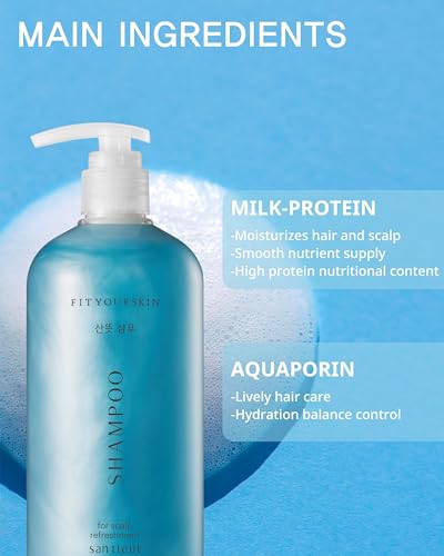 Cooling Shampoo for Oily Scalp - Mint & White Musk Variant - 17 Fl Oz