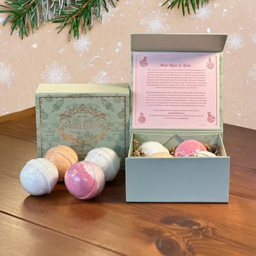 Holiday Scent Bath Bomb Gift Set - Relaxing Aromatherapy & Muscle Soak - 4-Piece