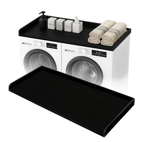 Washer Dryer Topper - 54x27.5 Inch Laundry Surface for Organization, Black (Variation of THIS listing)