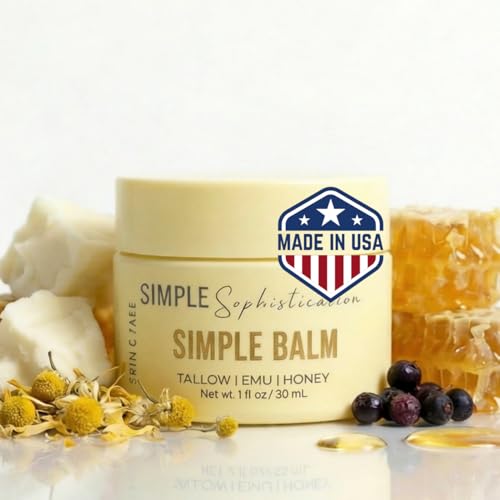 Natural Face & Body Moisturizer with Tallow, Emu Oil & Manuka Honey – Chamomile & Red Fruit Variant