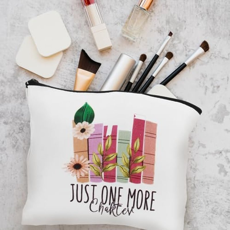 8 Pcs Book Makeup Bag Set£¬Book Cosmetic Bag with Zipper Pouch for Teen Adult Women Gifts for Books Lover and Club A Perfect Blend of Style and Functionality(Book)