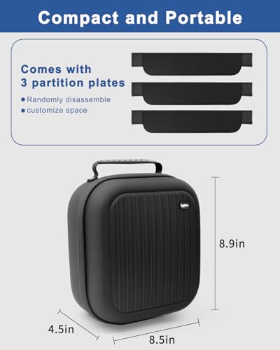 Krypthos Travel Hard Case for Hair Clippers & Barber Tools, Water-Resistant