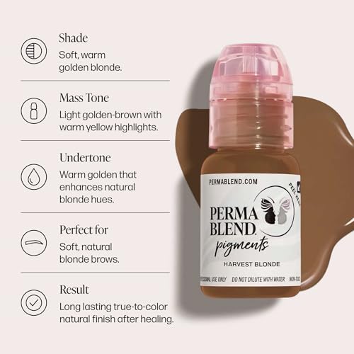 Perma Blend Harvest Blonde Microblading Tattoo Ink 0.5 oz - Permanent Makeup