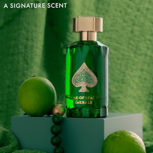 Jo Milano Game of Spades Emerald Unisex Parfum Spray 3 Fl Oz (88 ml) - Long Lasting Citrus & Musk Fragrance